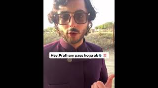 Pratham pass hoga ab @CarryMinati