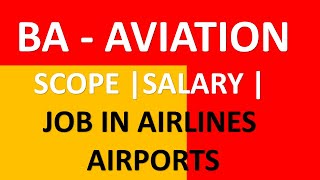 BBA AVIATION | COURSE | CAREER | SCOPE | JOB