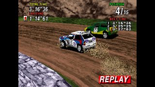 Sega Rally Championship Plus SAT [TAS] | Arcade 1-Lap Hard | 3:16.360