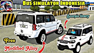 Modified Mahindra Scorpio Classic S11 Livery For Bussid Bus Simulator Indonesia Free Download