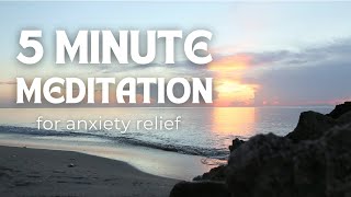 5 Minute Meditation for Anxiety | Golden Meditations #anxietymeditation #5minuteguidedmeditation