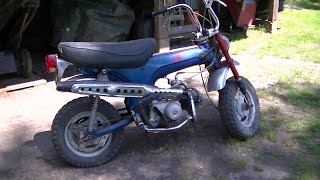 1971 Honda CT70 out of mothballs Part 1 also 84 Honda Z50r Paint job-update