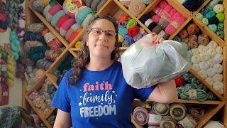 Yarn Haul from Uniquely Yours Knitting and Quilting Center -  another GREAT Crochet Resource