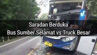 Saradan Berduka Pagi Ini..  2 Bus Sumber Selamat vs 1 Truck Besar