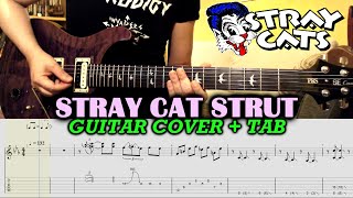 STRAY CAT STRUT Stray Cats GUITAR TAB LESSON TUTORIAL - Brian Setzer Rockabilly Guitar