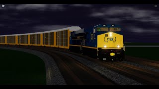 CSX 991 Leads Autorack train Nice K5H