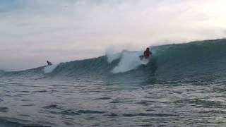 Surfing in Aceh at the aframe