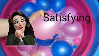 Compilation video - fun water balloons pop #asmr #satisfyingvideo #satisfyingsounds