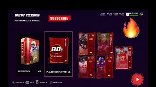 Madden 22: Platinum Elite bundle I made 300k coins of this bundle so many great pulls🔥💸🤯