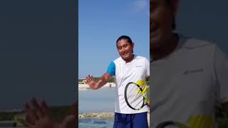 Clases de tenis REVES A DOS MANOS #tennis #shorts #backhand #tips #PlayadelCarmen #Playa