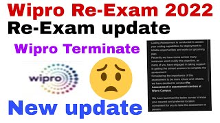 Wipro Re-Exam Mail 20222||Wipro will terminate or not 2022||Re Assessment in Centers 2022