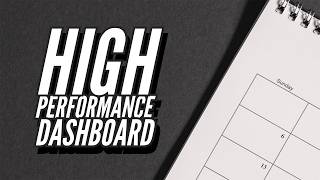 Planificador semanal: High Performance Dashboard