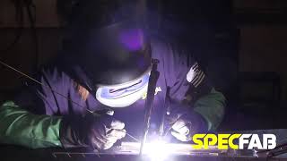 TIG welding at Spec Fab - PA Metal Fabrication Job Shop