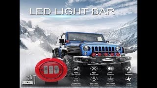 30W LED light bar work Light 12V/24V Car Lamp off-load vehicle spotlight