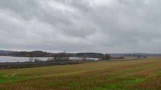 Vilppula bound freight train T 3323 in the middle of fields and lakes just north of Orivesi.