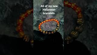 All of my new Halloween bracelets #music