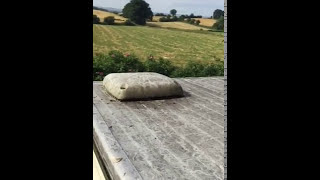 Static Caravan roof tear