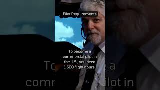 To become a commercial pilot in the U.S., you need 1,500 flight hours.