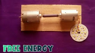 Free Energy generator with dc motor | Two motor free energy