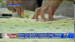 CBS News: MCB Costume Department Makes Masks for Nicklaus Children’s Hospital