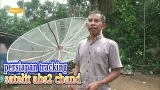 persiapan tracking abs2c band 74,94°