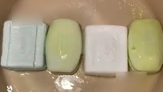 mushy soap ASMR SOAKED SOAP Soaked soap satisfying smile video asmr 🤩 @SamaYama 2