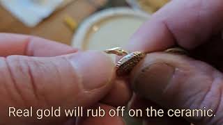 How to test real or fake gold jewelry at home