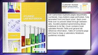 Student Lab Notebook: 100 Spiral Bound duplicate pages(Package may vary)