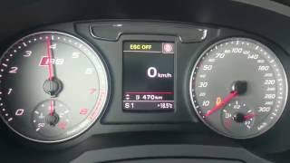 2015 Audi RS Q3 0-100 launch control 340ps