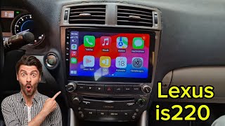 Lexus is220 Android radio تركيب شاشة اندرويد لسيارة ليكزوس كاميرا خلفية للسيارة