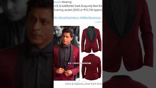 Shah Rukh Khan outfit cost😱#shorts #viral #youtubeshorts