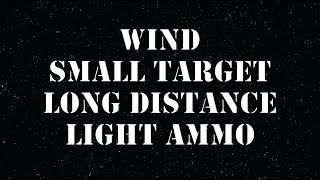 Wind, small target, long distance & Light ammo (Jinpu 0,4)