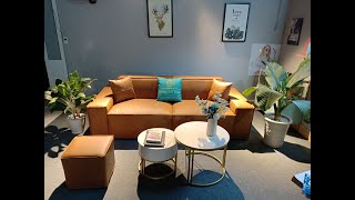 Sofa  Da Bò Cao Cấp Mặt Tiếp Xúc Phòng Khách Chất Lượng Uy Tín Gò Vấp