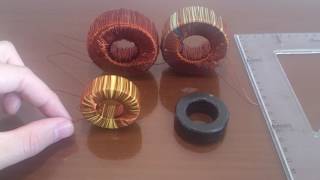 How to making inductor part 2(Ferrite & Iron powder toroid cores)