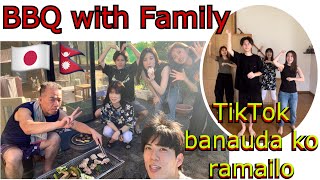 JapaneseFamily sanga TikTok Banauda🤣🤣 BBQ Party ! Dherai supportive! INTERNATIONAL COUPLE🇳🇵🇯🇵VLOG51