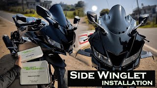 R15v3 side Winglet Installation | Project Motorrad|#yamaha #r15v3 #r15v3modification