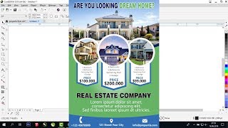 How to Design Real Estate Flyer in CorelDraw