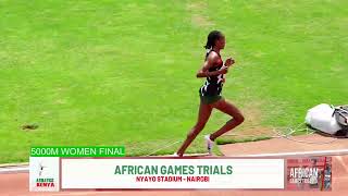 Beatrice Chepkoech wins 5000m women final African Games Trials 2024