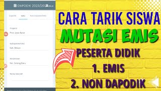 DAPODIK 2024.| CARA TARIK PESERTA DIDIK EMIS atau NON DAPODIK 2024