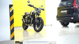 Triumph Scrambler 400X protected with self healing paint protection film