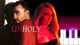 Sam Smith & Kim Petras - Unholy (mommy don't know daddy's getting hot tiktok)  | Piano