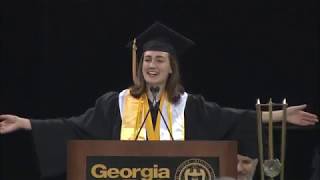 Georgia Tech Morning Commencement Spring 2018 - Hannah Brink (Student Reflection Speech)