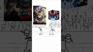 Demon slayer vs Magic battle #phonk #anime #shorts