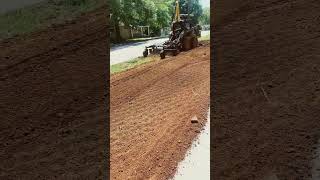 Early Afternoon Power Raking! #Grading #spring #landscaping