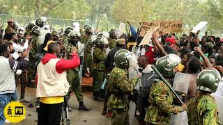 NIGHT DRAMA AS DEMONSTRATIONS CONTINUE IN NAIROBI CBD !