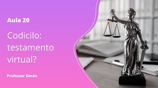 Aula 20 - Codicilo: testamento virtual?