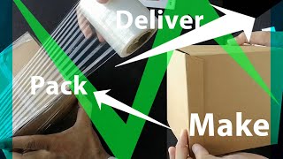 DIY Delivery Box with cardboard | How to make 6x6 inches Box