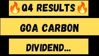 Goa carbon q4 results 2023, Goa carbon q4 results, Goa carbon Latest news, Goa carbon share