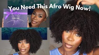 *MUST HAVE* The Most Natural Looking Afro Curly Wig Ever! 4B/4C True Texture | LuvMe Hair