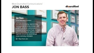 Meet Diversified Communications' Jon Bass, Sr. Marketing Coordinator